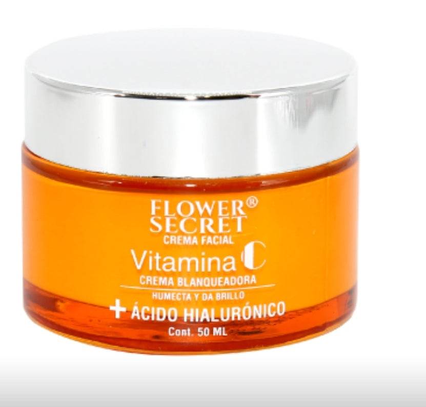 Crema Facial Iluminadora Anti-Edad con Vitamina C y Ácido Hialurónico - Multishop Chile E.I.R.L