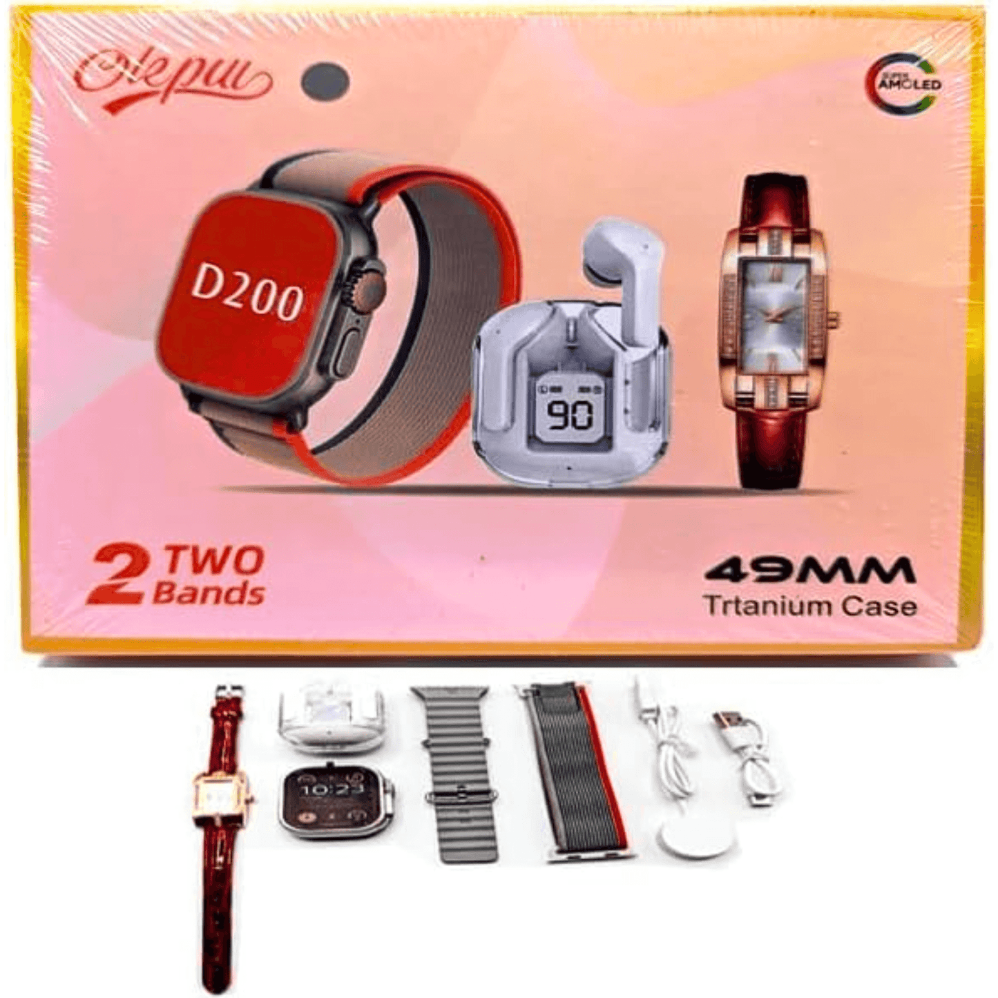 Kit SmartWatch + Reloj Analógico + Audífonos Inalámbricos - Multishop Chile E.I.R.L