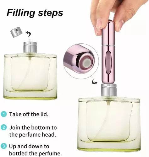 8 Pcs Atomizador de Perfume Recargable