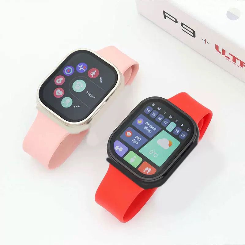 P9 Ultra 2 - Smartwatch + Auriculares Inalámbricos + 7 Correas Coloridas