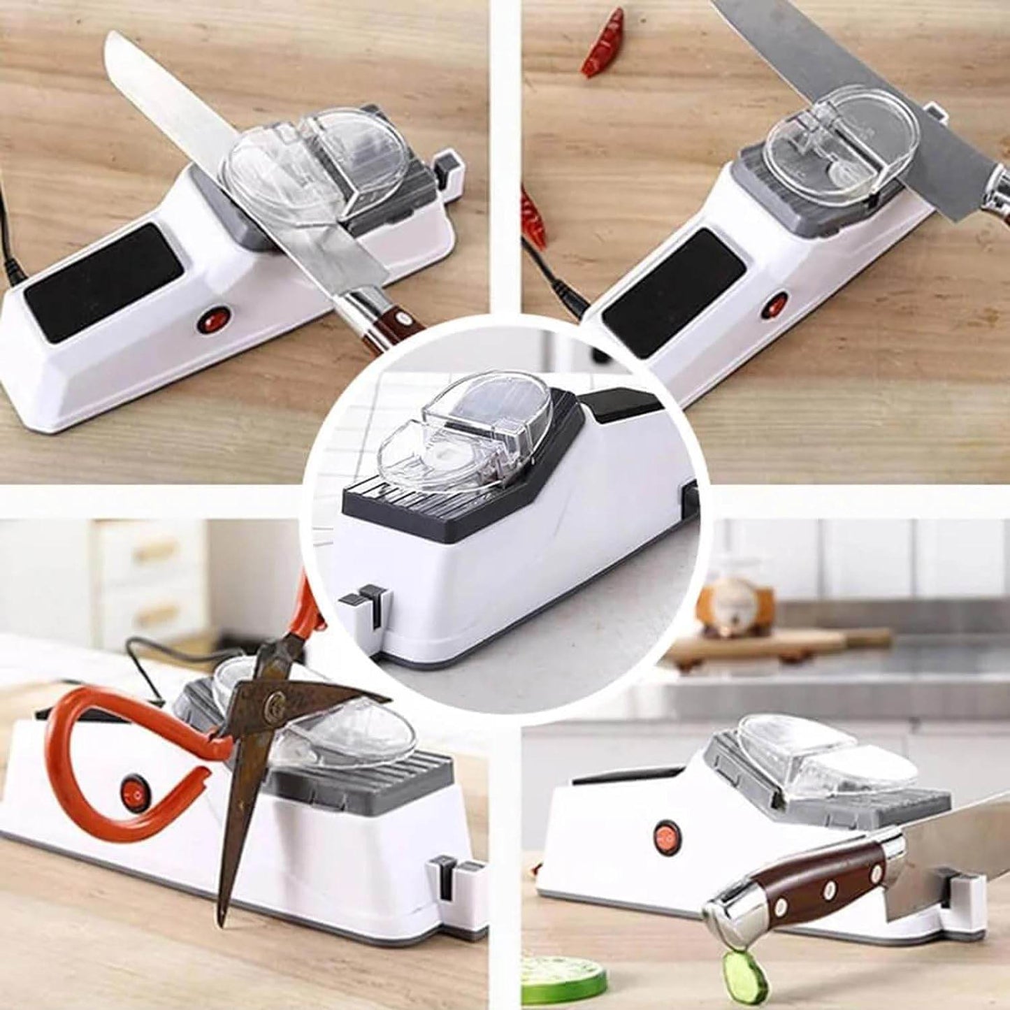 Afilador de Cuchillos Eléctrico 4 en 1