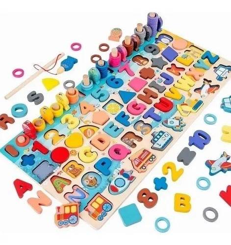 Juguete Madera 7 En 1 Montessori - Multishop Chile E.I.R.L