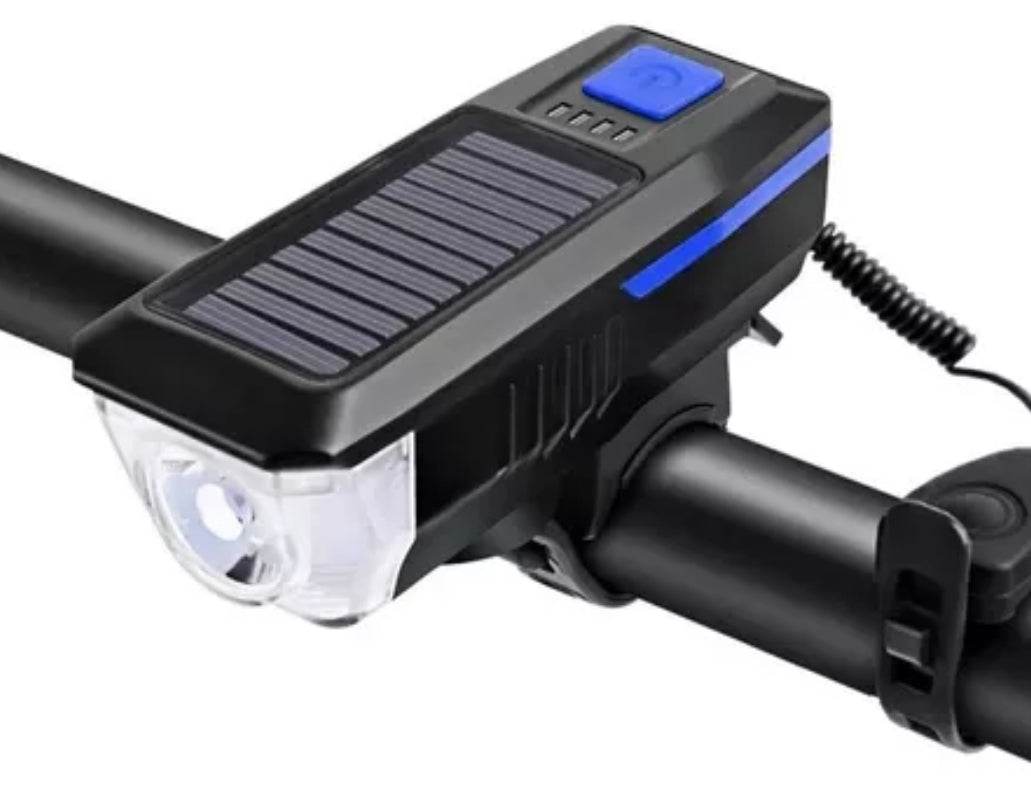 Luz delantera led de bicicleta solar - Multishop Chile E.I.R.L