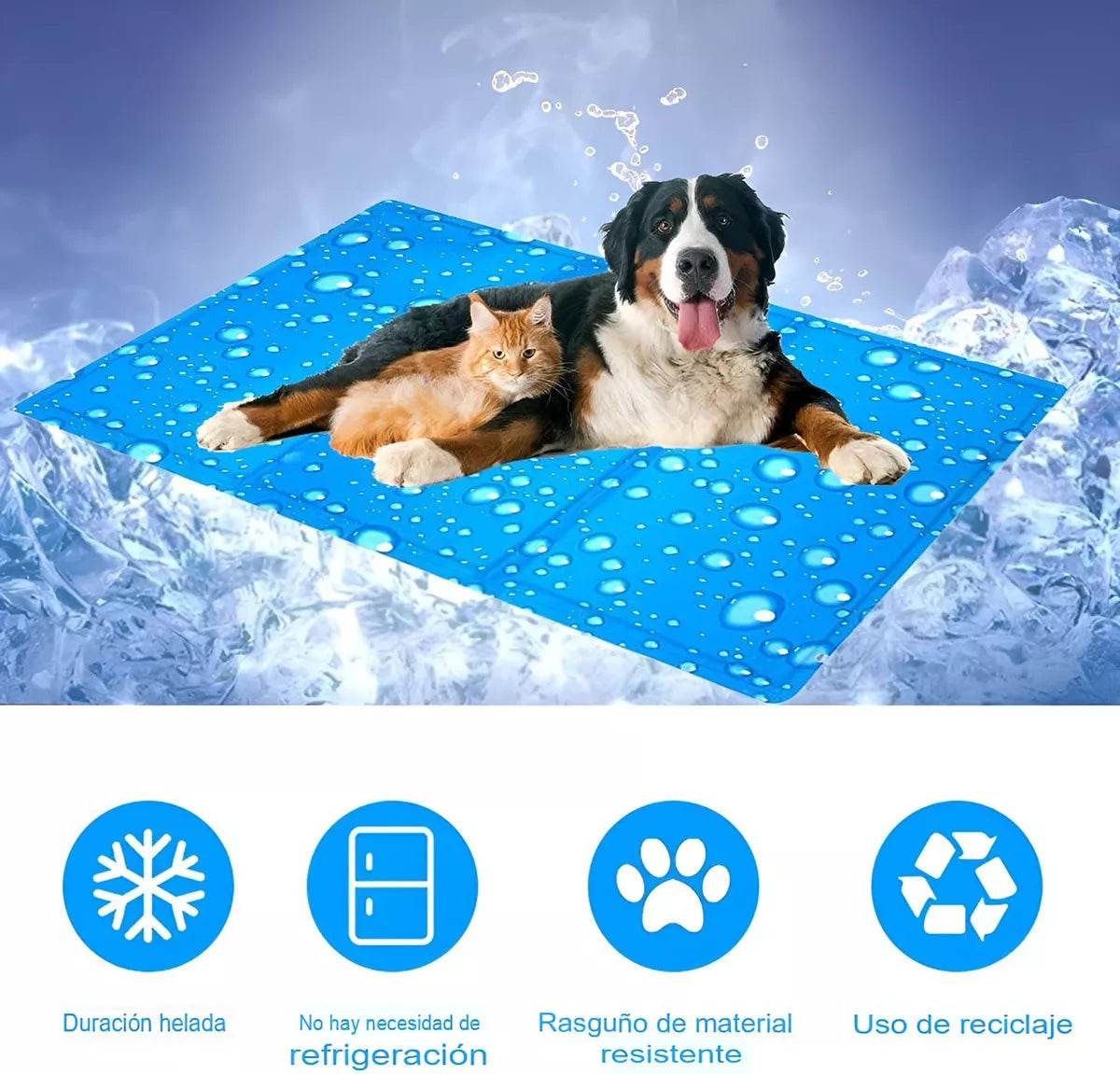Manta Refrescante De Gel Frio Mascotas - Multishop Chile E.I.R.L