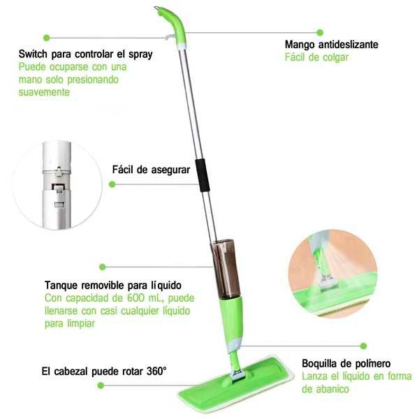 Mopa Spray de Barrido Plana - Multishop Chile E.I.R.L