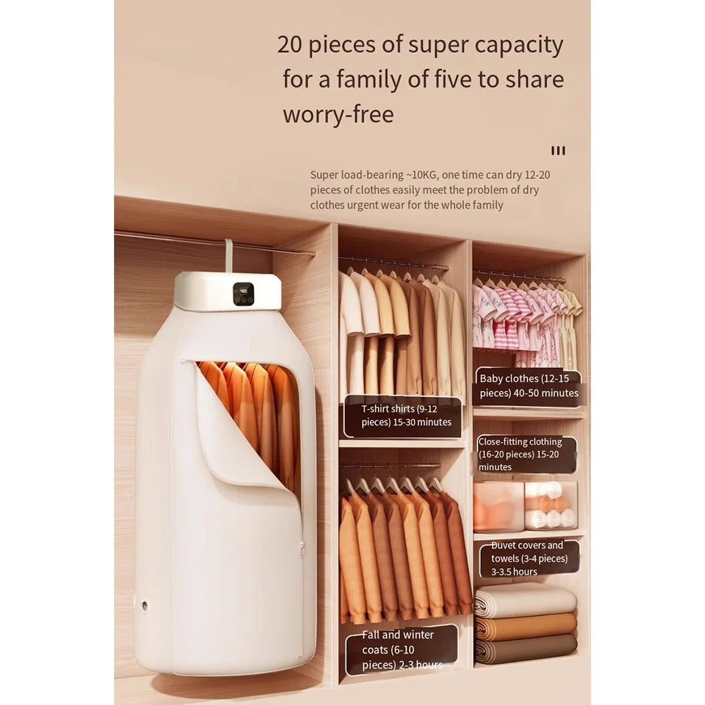 SECADORA DE ROPA PORTÁTIL 600W