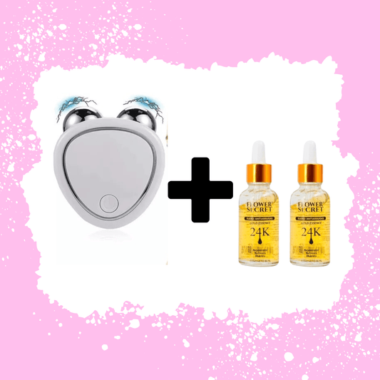Masajeadores Microcorriente y 2 flower serum - Multishop Chile E.I.R.L