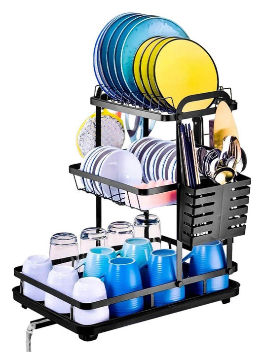 Escurridor de Platos 3 Niveles con Bandeja - Multishop Chile E.I.R.L