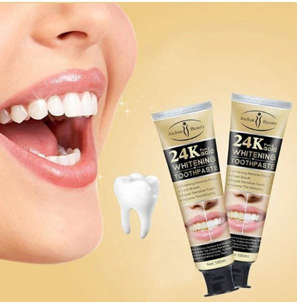 Blanchiment des dents efficace : pâte d’or 24 carats